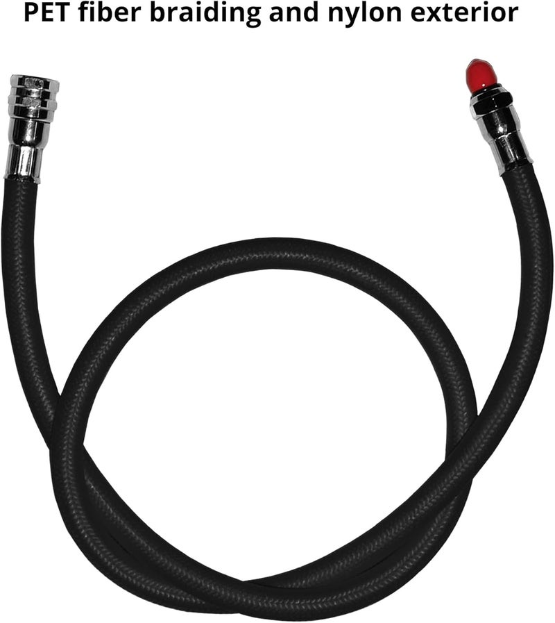 Saekodive Low Pressure Braided Diving Hose - 27" or 36" Flexible Braided Hose - 500PSI for Scuba Diving 2nd Stage Regulator and Octopus (Black/27") - Image 3
